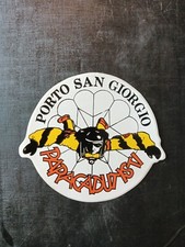 Adesivo Pubblicitario Vintage Paracadutisti Porto San Giorgio Folgore