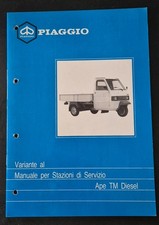 Manuale Originale Piaggio Ape TM Diesel – Variante Manuale Stazioni di Servizio