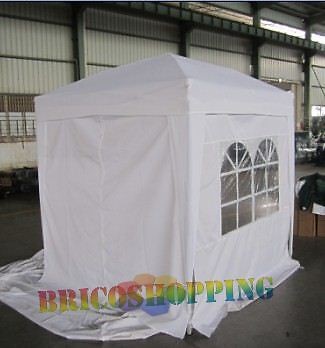 Gazebo bianco alluminio - gazebo,