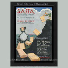 Anni ' 30  * Pubblicità Originale "Saffa - NICOULINE, Pinocchio, Imballi Legno”