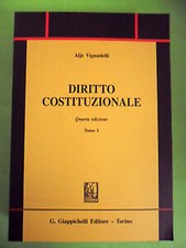 diritto costituzionale 4edizione tomo 1 Vignudelli Aljs 