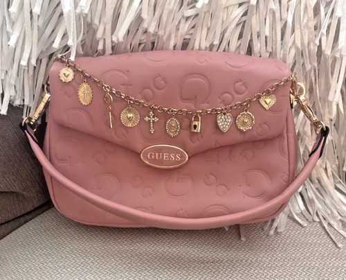 Borsa guess rosa - borsa, logo