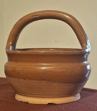 SCALDINO IN TERRACOTTA SMALTATA VINTAGE