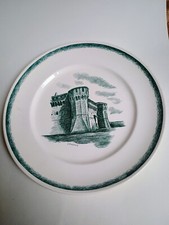 Piatto Richard Ginori S. Cristoforo MILANO 1940 "Castelli d'Italia" Gradara