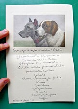 RARE MENU MENU HAND PAINTED