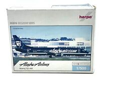 Herpa 505529 ALASKA Airlines Boeing 737-400 1/500 NEW OLD STOCK #AS
