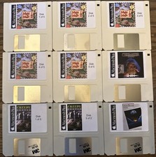 Vintage Apple Macintosh Classic Plus Game Pack 3 su nuovo disco doppia densità 800K