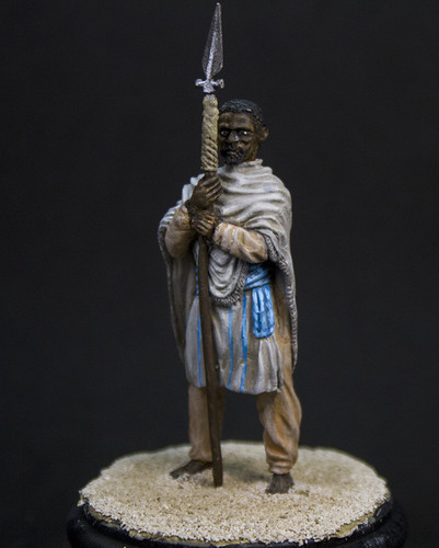 Soldier 54mm metal kit numida - metal, "numida