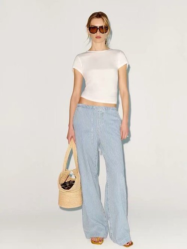 Jeans veronica barba righe - jeans,