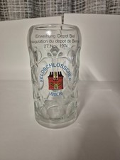 BICCHIERE BOCCALE da BIRRA FELDSCHLOSSEN BIER da collezione VINTAGE anni 70