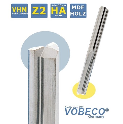 Fresa gambo vhm - a, z=2