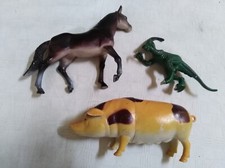 ANIMALETTI GIOCATTOLO CAVALLO, MAIALE DINOSAURO plastica action figure 3D SCEGLI