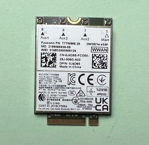 Dell wwan dw5821e esim - dw5821e-esim, foxconn