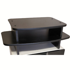 Supporto mobile Rialzo legno nero per porta TV Monitor Tastiera Console DVD VCR