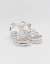 KEYS SANDALO CON ZEPPA DONNA K-9662 BIANCO LEGGERE COMODA BORCHIE DAL 37 AL 41