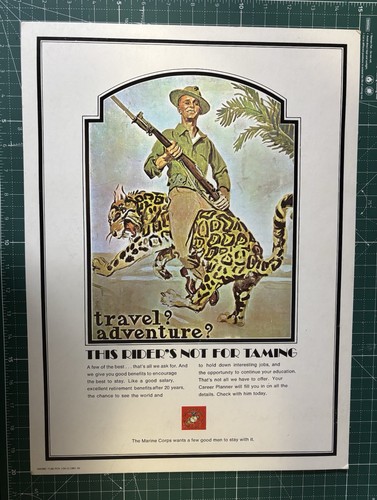 Raro poster reclutamento - , usmc