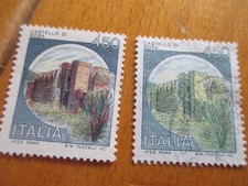 italia 1980 varieta' usato castello di bosa castello e pianta verde