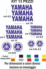 adesivi Yamaha  prespaziati   13 pz  pvc auto moto caschi