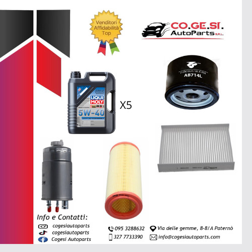 Kit tagliando fiat doblo 9 - tagliando, 1.9