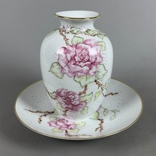 Vaso E Piatto Porcellana