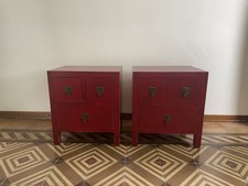 Coppia Di Comodini In Stile Cinese