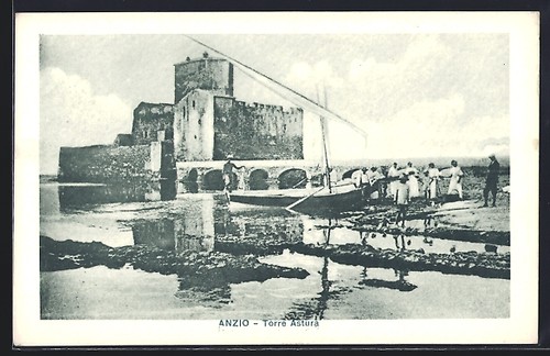 Cartolina anzio torre astura - cartolina,