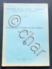 Militaria - Prezzario parti di