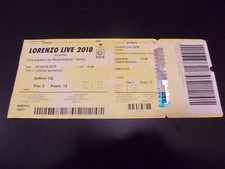 JOVANOTTI 3.04.2018 Torino Italy - CONCERT TICKET/BIGLIETTO CONCERTO