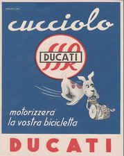 Poster Moto d'epoca Ducati