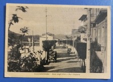 1956 Vallerotonda (Frosinone) - viale degli Elci e bar centrale - camion