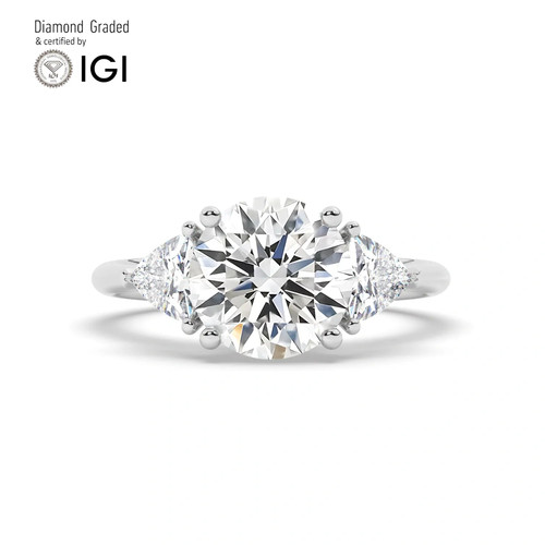 Anello trilogy diamante tondo - anello,