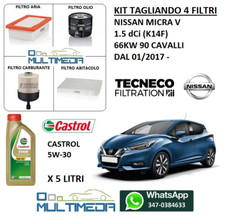 KIT TAGLIANDO 4 FILTRI E OLIO