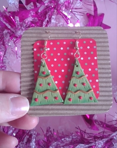 Orecchini albero natale - orecchini,