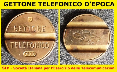 Gettone telefonico sip esm - telefonico, (esm