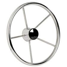 VOLANTE BARCA GOMMONE 5 RAZZE IN ACCIAIO INOX Ø 380 MM TIMONE 