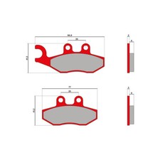 Malossi brake pads mhr - malossi, gilera