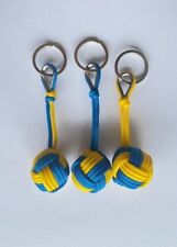 Portachiavi in corda nodo Pugno di Scimmia - VERONA - giallo/blu