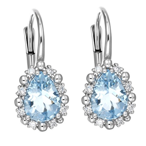 Earrings 18k white gold - 18k,