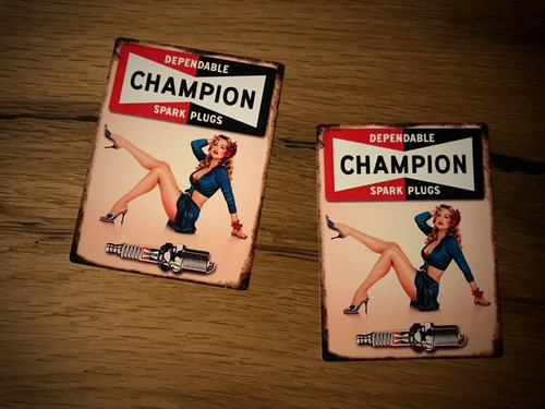 Adesivi champion pinup girl - adesivi,