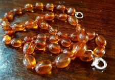 Collana Ambra Del Baltico Vintage 47 Cm