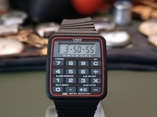 Vintage 1987 Timex Calculator Chronograph Alarm Men's Watch
