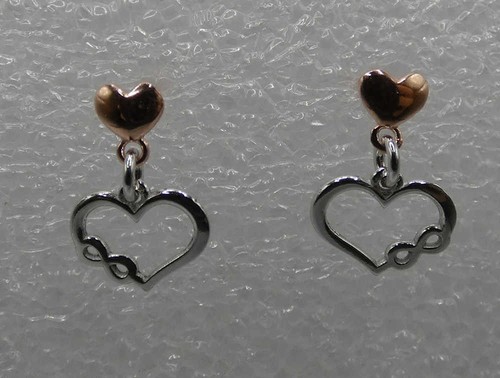 Orecchini cuori pendenti - cuori,