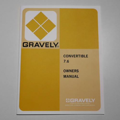 Trattore gravely manuale - gravely, 7.6