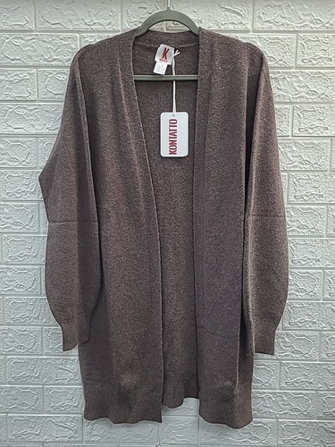 Cardigan aperto manica lunga