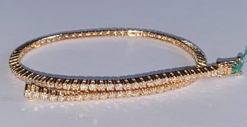 Bracciale tennis oro rosa - oro,
