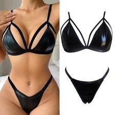 Hot Girls Lattice Lingerie Set