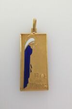 Medaglia Sacra Vintage Ottaviani in oro giallo 18kt  Ave Maria 