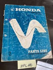 Honda SS50 ZK1 E H F E catalogue pièces détachées parts list SS50ZK1 édition 73