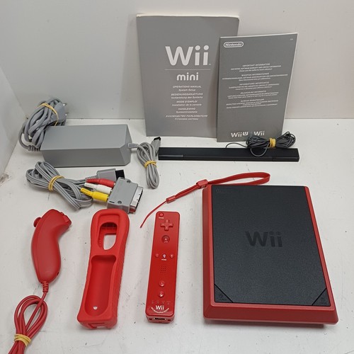 Nintendo wii mini red tested - nintendo,