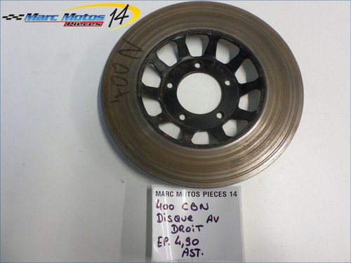 Disque avant droit honda 400 - avant,